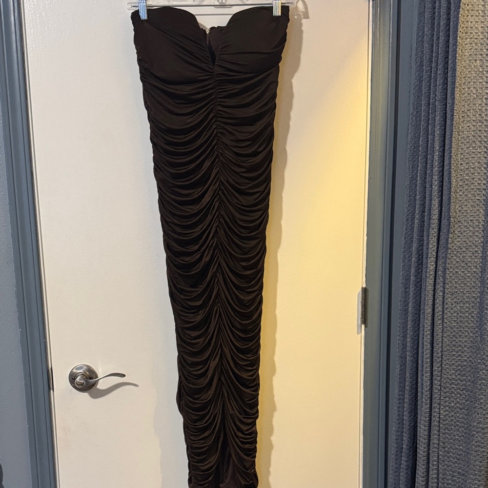 Fashion Nova brown long dress